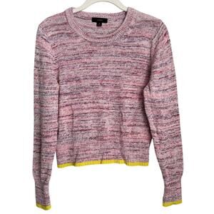 J.Crew Pink Striped Sweater Women's Medium